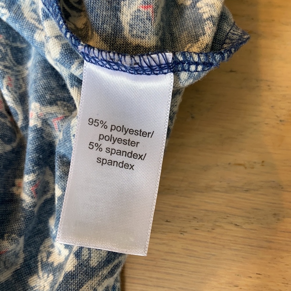 Maurices Blue Patterned Tank Top - Picture 5 of 5